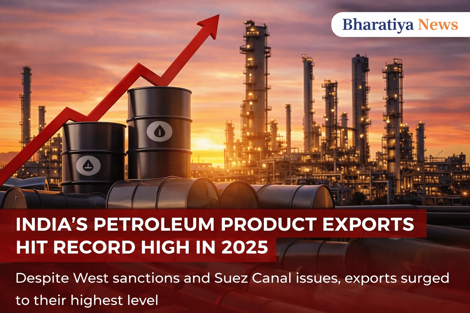 India’s Petroleum Product Exports Hit Record High in 2025