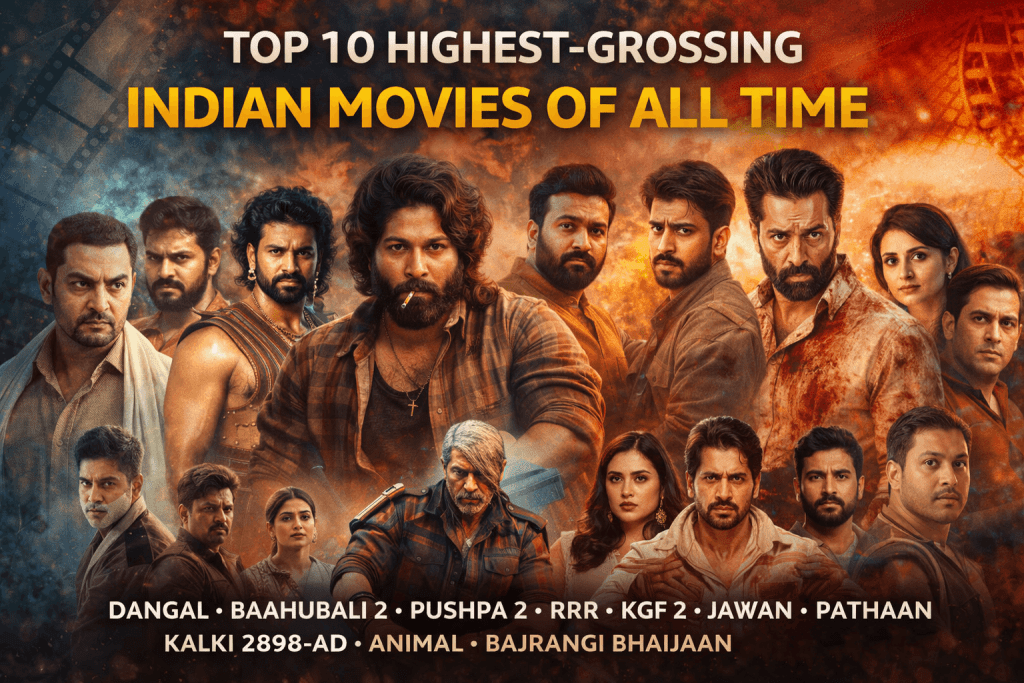Top 10 Highest-Grossing Indian Movies of All Time - Bharatiya News