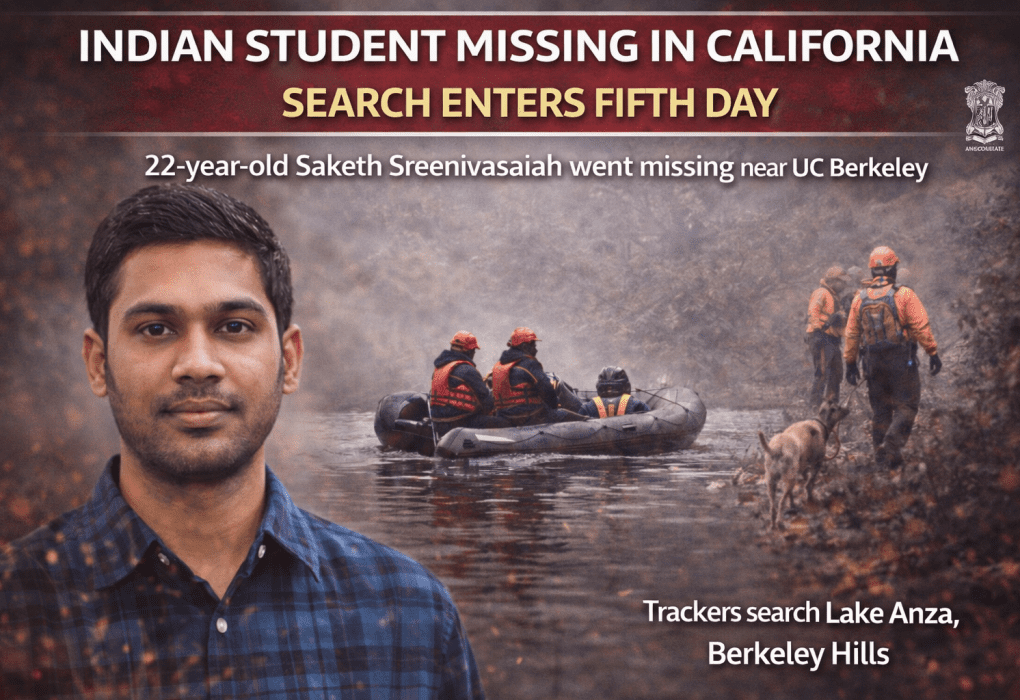 Indian Student Missing in California; Search Operation Enters Fifth Day