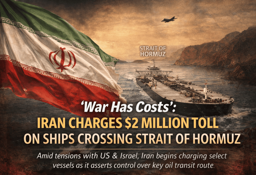 “War Has Costs”: Iran Charges $2 Million Toll On Ships Crossing Strait Of Hormuz