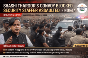 Shashi Tharoor’s Convoy Blocked, Security Staffer Assaulted in Kerala