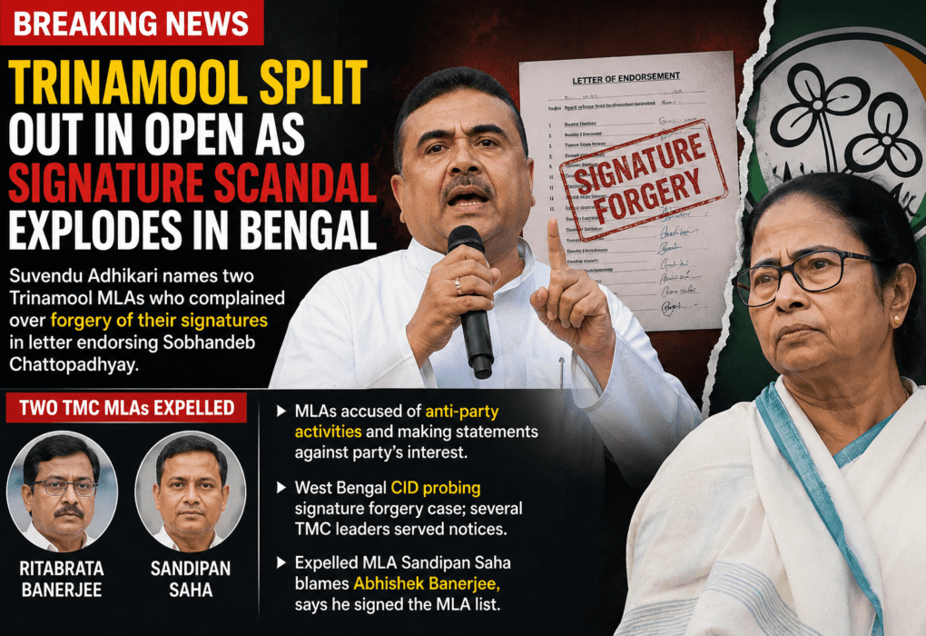 Trinamool Rift Deepens as Signature Forgery Row Rocks West Bengal Politics