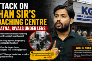 attack on khan sir coaching centre